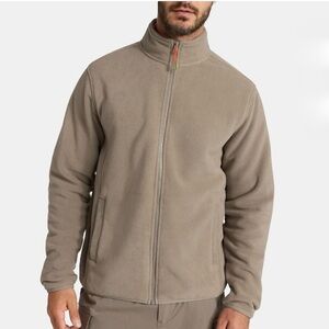 Ozark Trail Fleece Jacket Full Zip Polar Fleece Taupe NWT